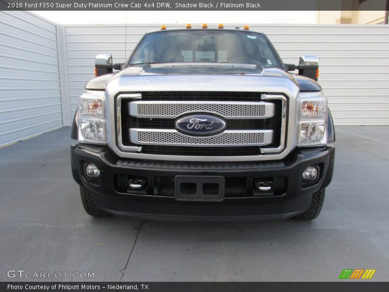 Shadow Black / Platinum Black 2016 Ford F350 Super Duty Platinum Crew Cab 4x4 DRW