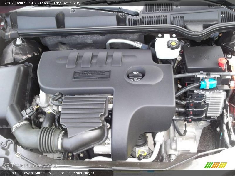 Berry Red / Gray 2007 Saturn ION 3 Sedan