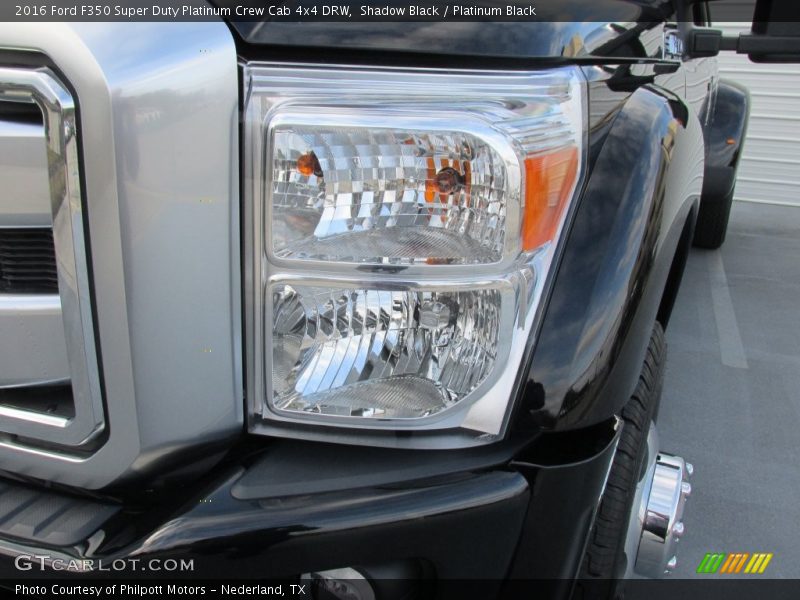Shadow Black / Platinum Black 2016 Ford F350 Super Duty Platinum Crew Cab 4x4 DRW