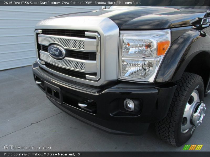 Shadow Black / Platinum Black 2016 Ford F350 Super Duty Platinum Crew Cab 4x4 DRW