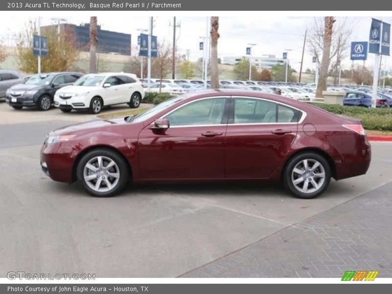 Basque Red Pearl II / Parchment 2013 Acura TL Technology