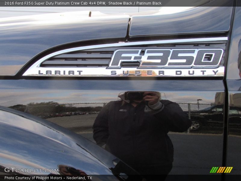 Shadow Black / Platinum Black 2016 Ford F350 Super Duty Platinum Crew Cab 4x4 DRW