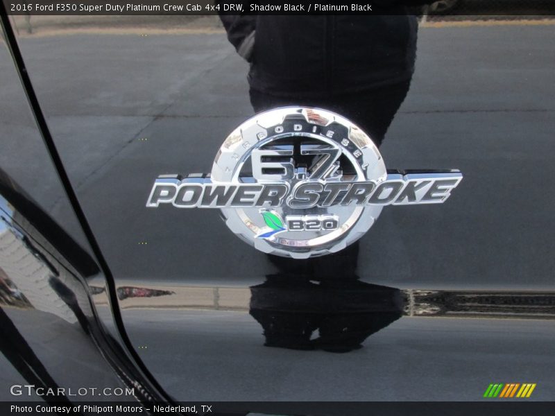 Shadow Black / Platinum Black 2016 Ford F350 Super Duty Platinum Crew Cab 4x4 DRW