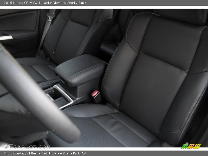 White Diamond Pearl / Black 2016 Honda CR-V EX-L