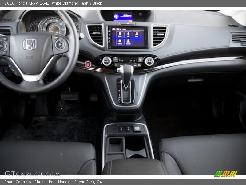 White Diamond Pearl / Black 2016 Honda CR-V EX-L