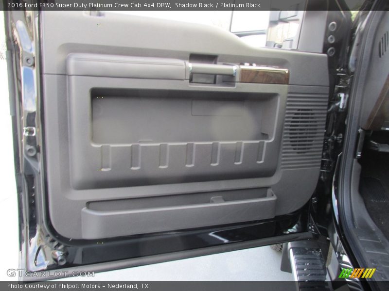 Shadow Black / Platinum Black 2016 Ford F350 Super Duty Platinum Crew Cab 4x4 DRW