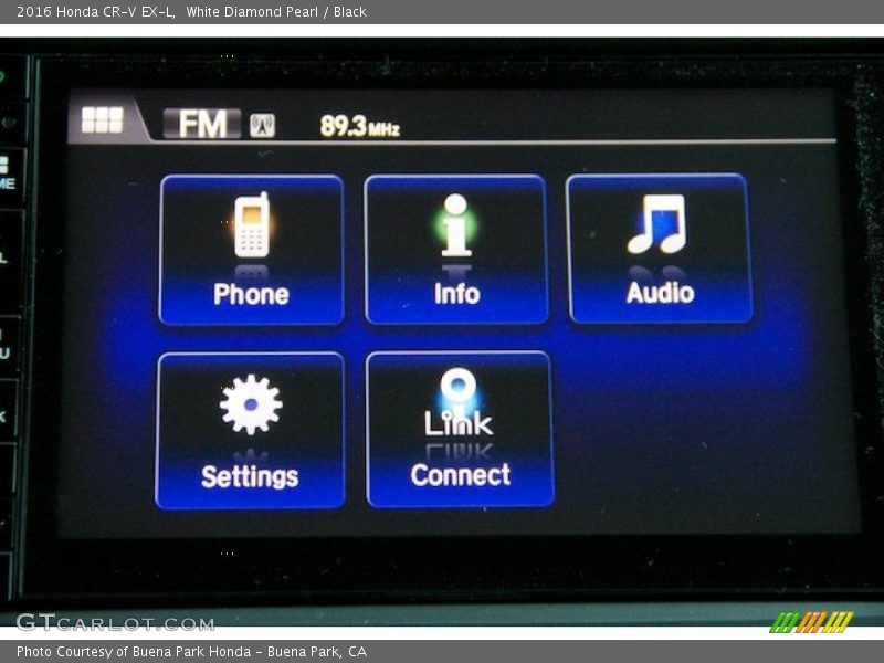 White Diamond Pearl / Black 2016 Honda CR-V EX-L