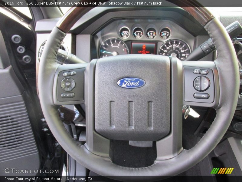 Shadow Black / Platinum Black 2016 Ford F350 Super Duty Platinum Crew Cab 4x4 DRW