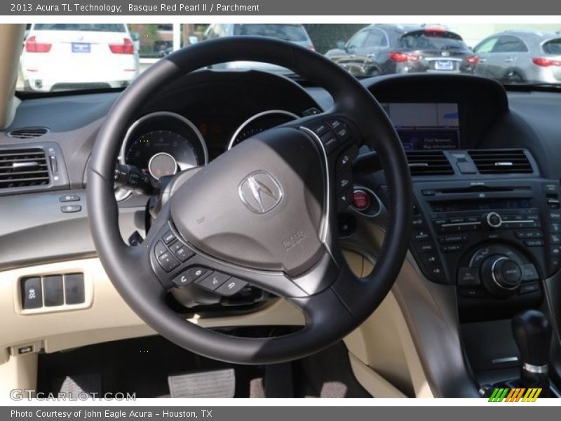Basque Red Pearl II / Parchment 2013 Acura TL Technology