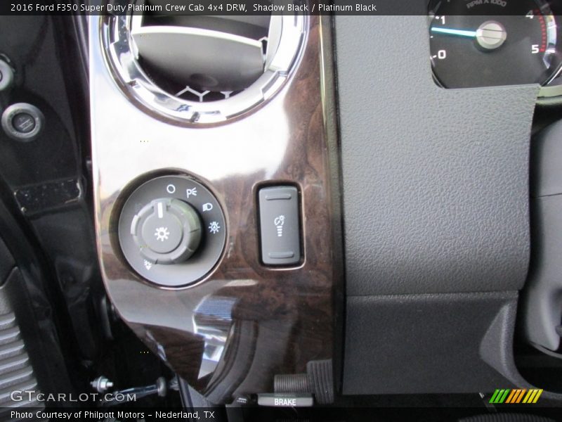 Shadow Black / Platinum Black 2016 Ford F350 Super Duty Platinum Crew Cab 4x4 DRW