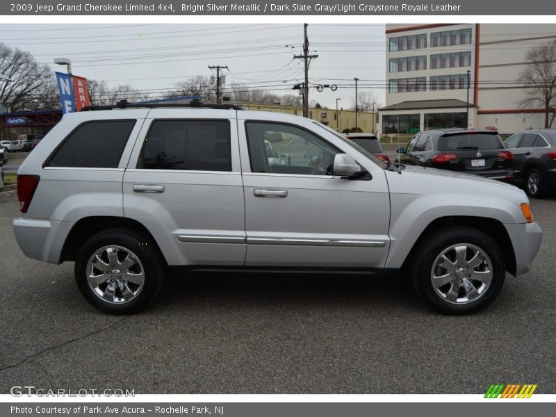 Bright Silver Metallic / Dark Slate Gray/Light Graystone Royale Leather 2009 Jeep Grand Cherokee Limited 4x4
