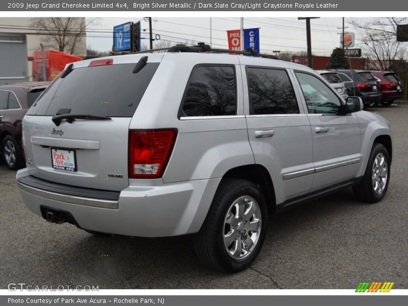 Bright Silver Metallic / Dark Slate Gray/Light Graystone Royale Leather 2009 Jeep Grand Cherokee Limited 4x4