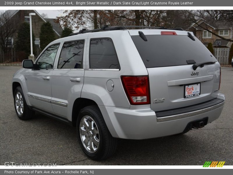Bright Silver Metallic / Dark Slate Gray/Light Graystone Royale Leather 2009 Jeep Grand Cherokee Limited 4x4