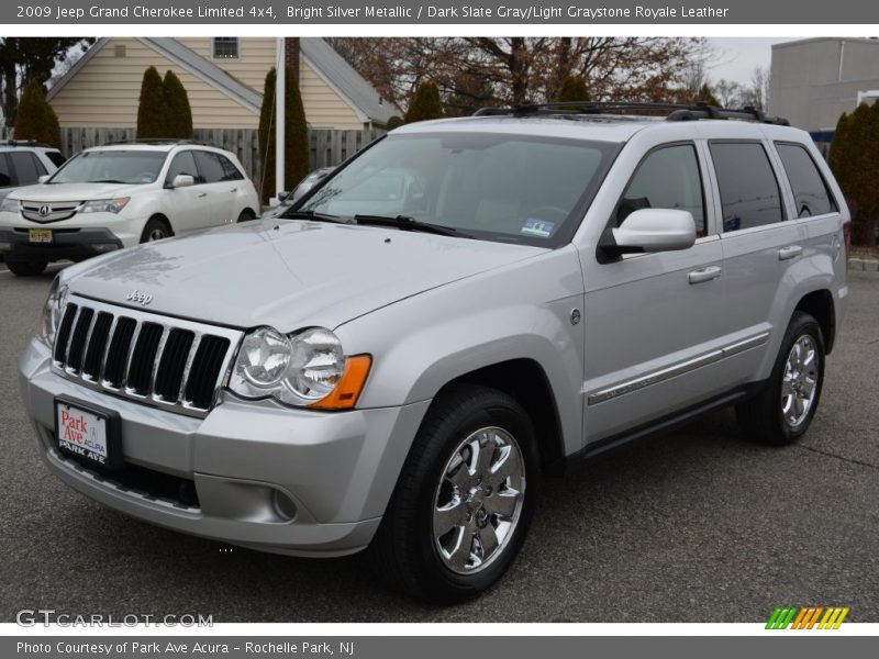 Bright Silver Metallic / Dark Slate Gray/Light Graystone Royale Leather 2009 Jeep Grand Cherokee Limited 4x4