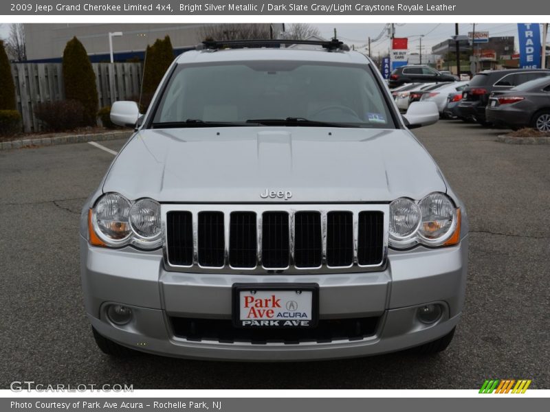 Bright Silver Metallic / Dark Slate Gray/Light Graystone Royale Leather 2009 Jeep Grand Cherokee Limited 4x4