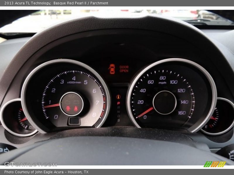 Basque Red Pearl II / Parchment 2013 Acura TL Technology