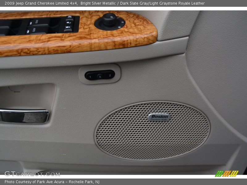 Bright Silver Metallic / Dark Slate Gray/Light Graystone Royale Leather 2009 Jeep Grand Cherokee Limited 4x4