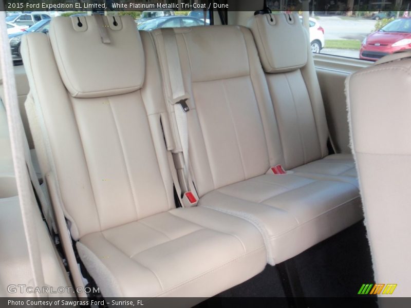 White Platinum Metallic Tri-Coat / Dune 2015 Ford Expedition EL Limited