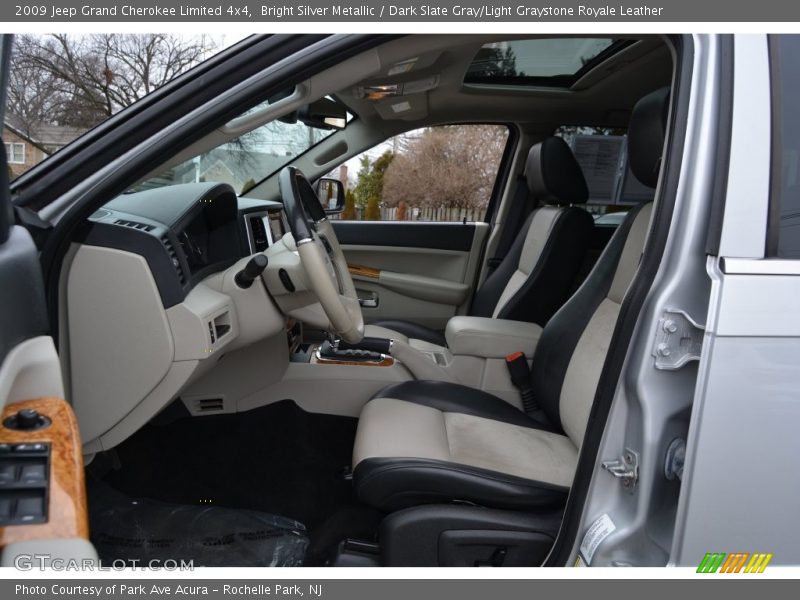 Bright Silver Metallic / Dark Slate Gray/Light Graystone Royale Leather 2009 Jeep Grand Cherokee Limited 4x4