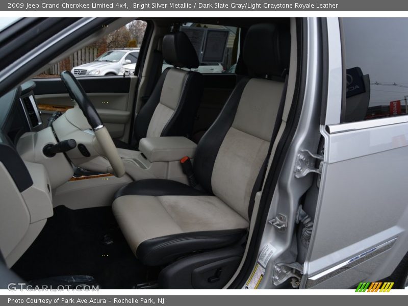 Bright Silver Metallic / Dark Slate Gray/Light Graystone Royale Leather 2009 Jeep Grand Cherokee Limited 4x4