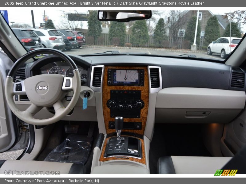 Bright Silver Metallic / Dark Slate Gray/Light Graystone Royale Leather 2009 Jeep Grand Cherokee Limited 4x4
