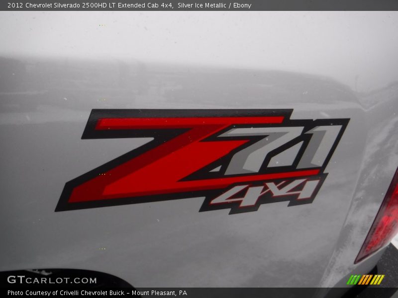 Silver Ice Metallic / Ebony 2012 Chevrolet Silverado 2500HD LT Extended Cab 4x4