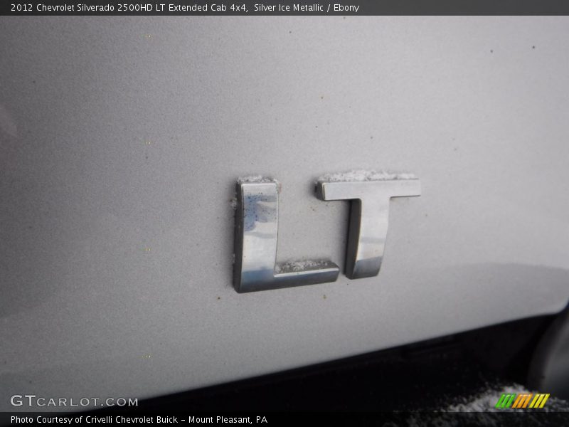 Silver Ice Metallic / Ebony 2012 Chevrolet Silverado 2500HD LT Extended Cab 4x4