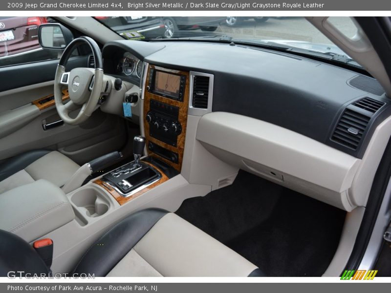 Bright Silver Metallic / Dark Slate Gray/Light Graystone Royale Leather 2009 Jeep Grand Cherokee Limited 4x4
