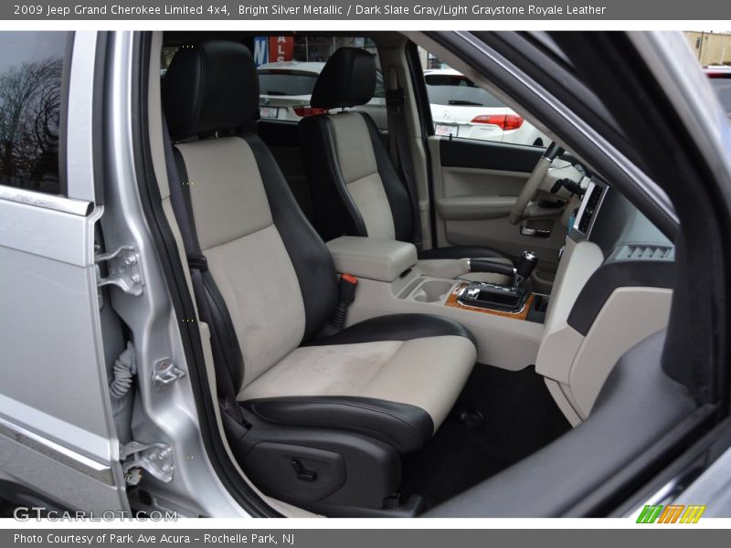 Bright Silver Metallic / Dark Slate Gray/Light Graystone Royale Leather 2009 Jeep Grand Cherokee Limited 4x4