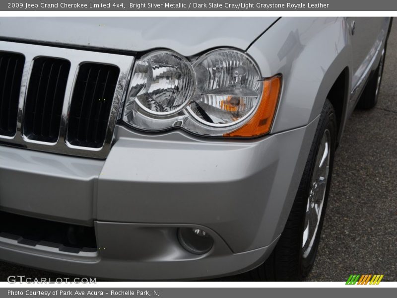 Bright Silver Metallic / Dark Slate Gray/Light Graystone Royale Leather 2009 Jeep Grand Cherokee Limited 4x4