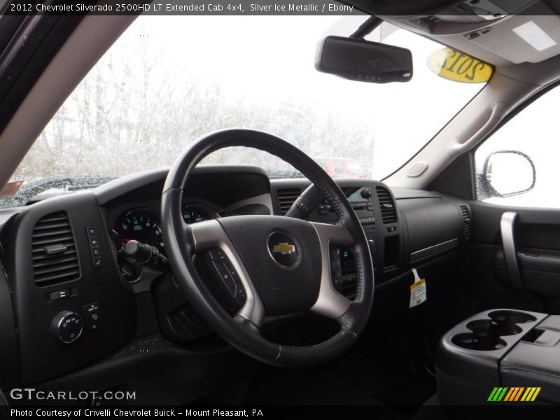 Silver Ice Metallic / Ebony 2012 Chevrolet Silverado 2500HD LT Extended Cab 4x4