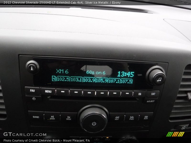 Silver Ice Metallic / Ebony 2012 Chevrolet Silverado 2500HD LT Extended Cab 4x4