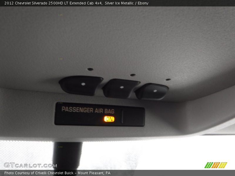 Silver Ice Metallic / Ebony 2012 Chevrolet Silverado 2500HD LT Extended Cab 4x4