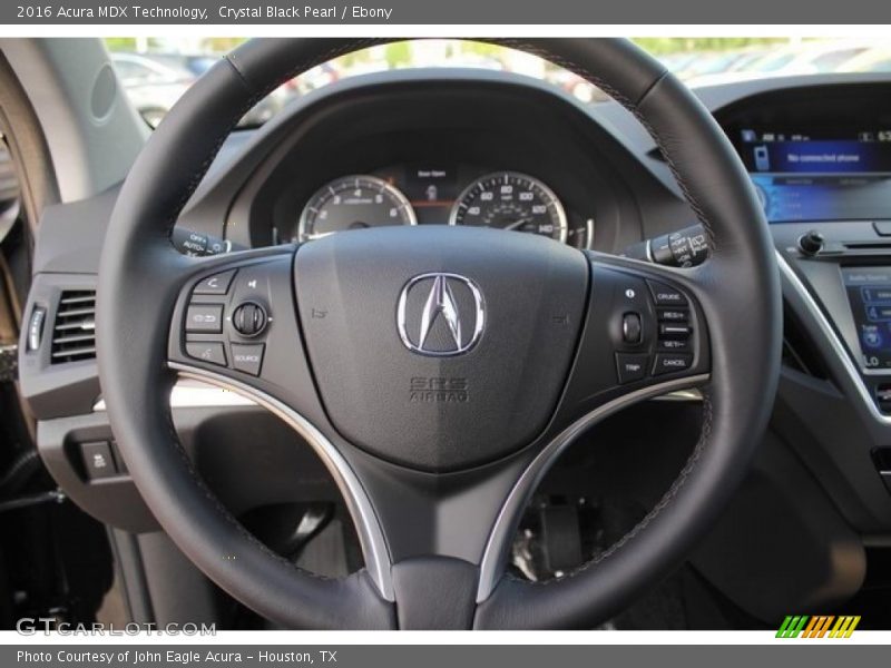 Crystal Black Pearl / Ebony 2016 Acura MDX Technology
