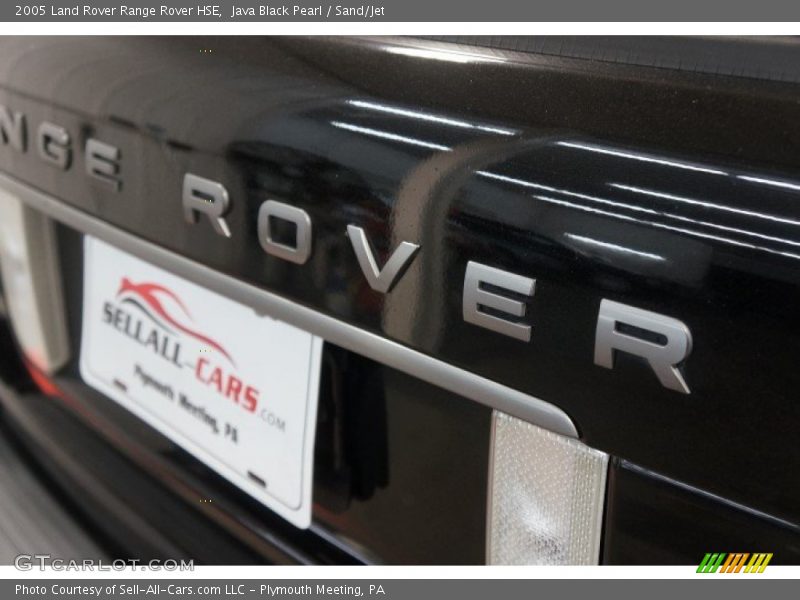 Java Black Pearl / Sand/Jet 2005 Land Rover Range Rover HSE