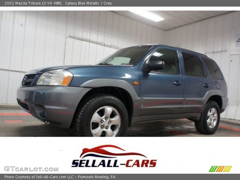 Galaxy Blue Metallic / Gray 2001 Mazda Tribute LX V6 4WD
