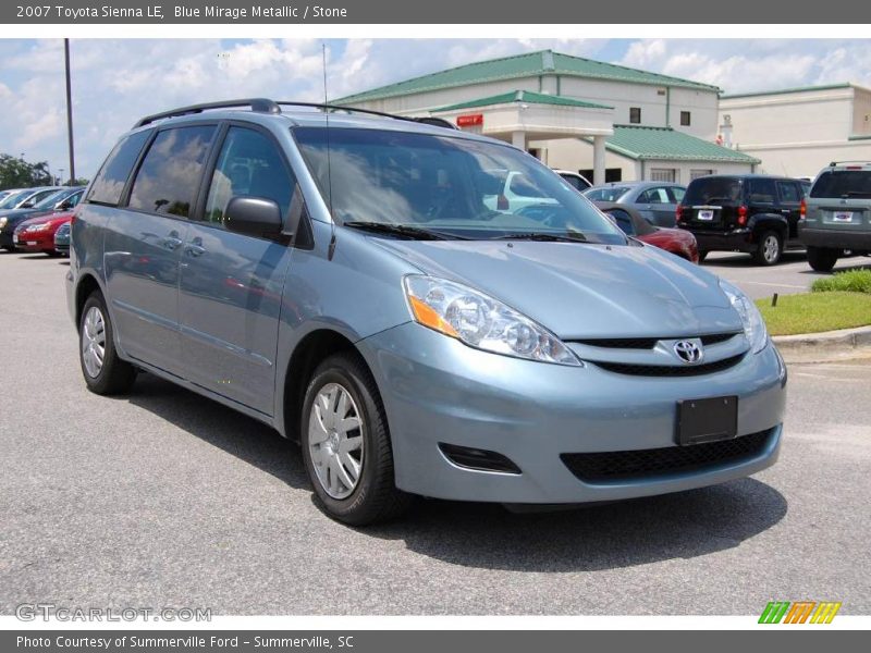 Blue Mirage Metallic / Stone 2007 Toyota Sienna LE