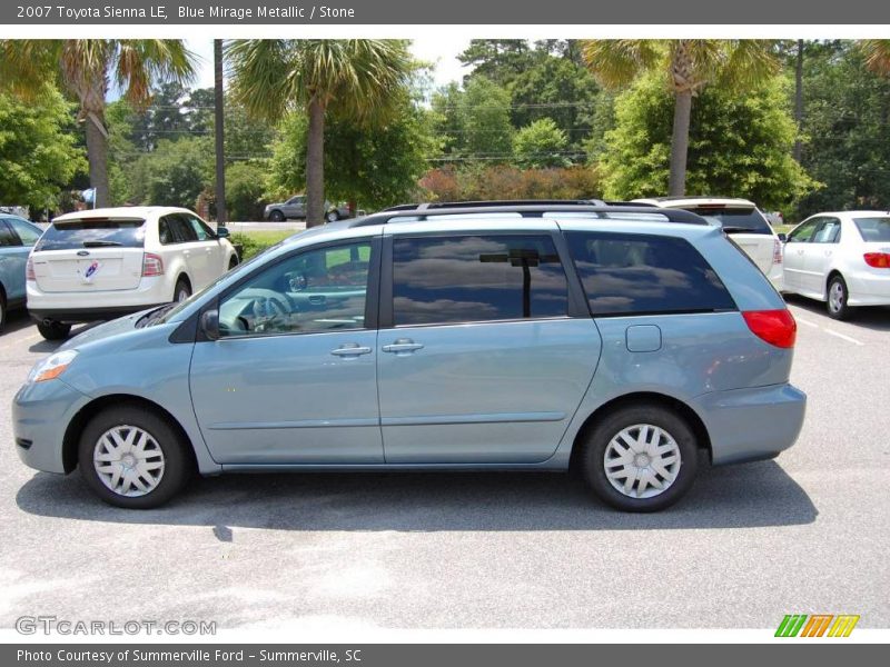 Blue Mirage Metallic / Stone 2007 Toyota Sienna LE