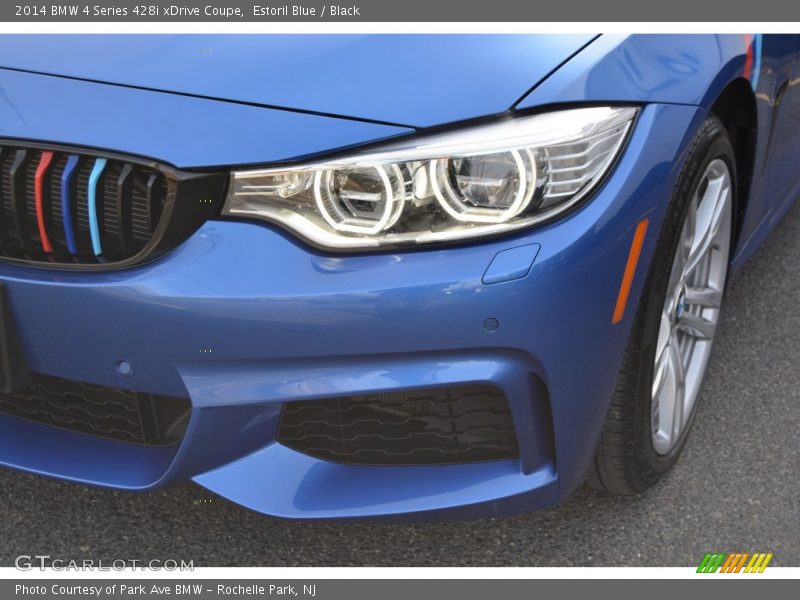 Estoril Blue / Black 2014 BMW 4 Series 428i xDrive Coupe