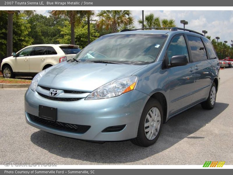 Blue Mirage Metallic / Stone 2007 Toyota Sienna LE