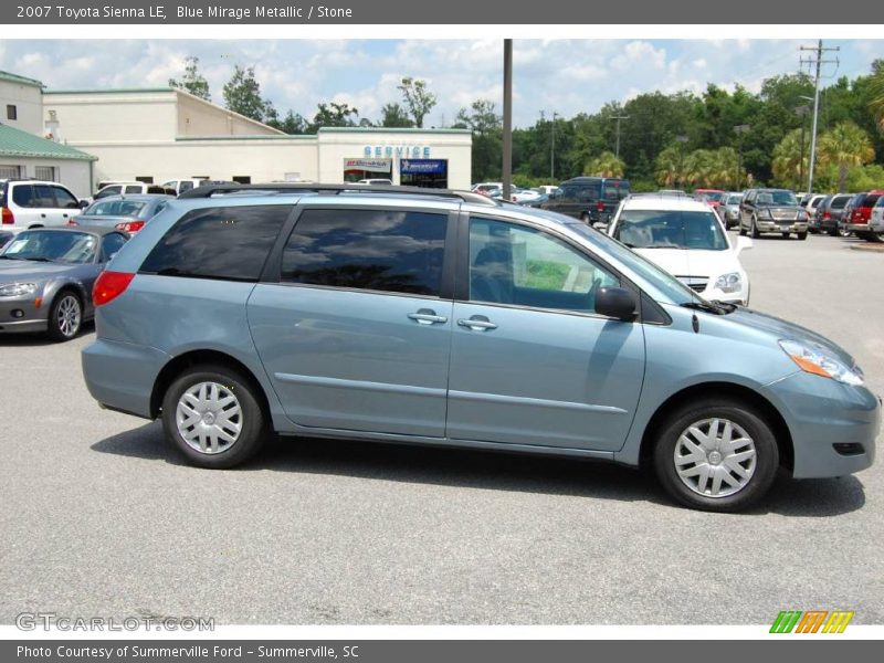 Blue Mirage Metallic / Stone 2007 Toyota Sienna LE