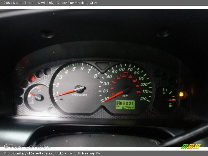 Galaxy Blue Metallic / Gray 2001 Mazda Tribute LX V6 4WD
