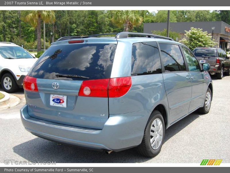 Blue Mirage Metallic / Stone 2007 Toyota Sienna LE