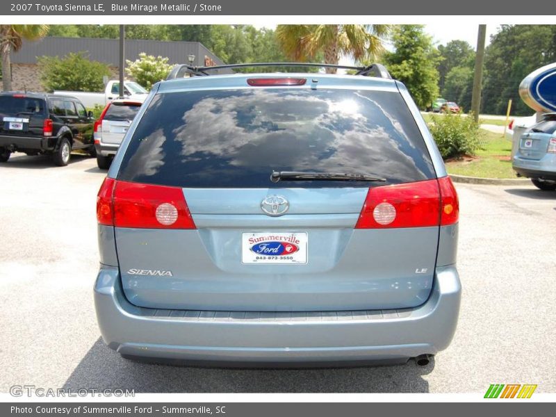 Blue Mirage Metallic / Stone 2007 Toyota Sienna LE