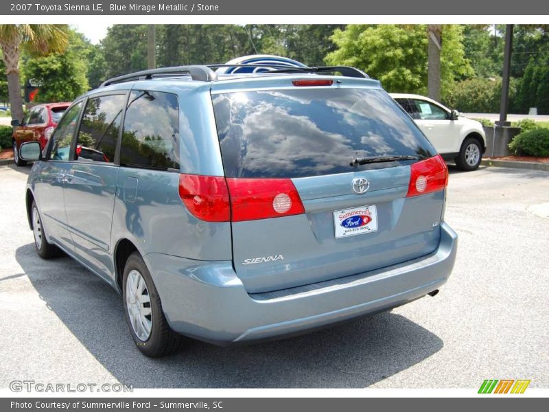 Blue Mirage Metallic / Stone 2007 Toyota Sienna LE