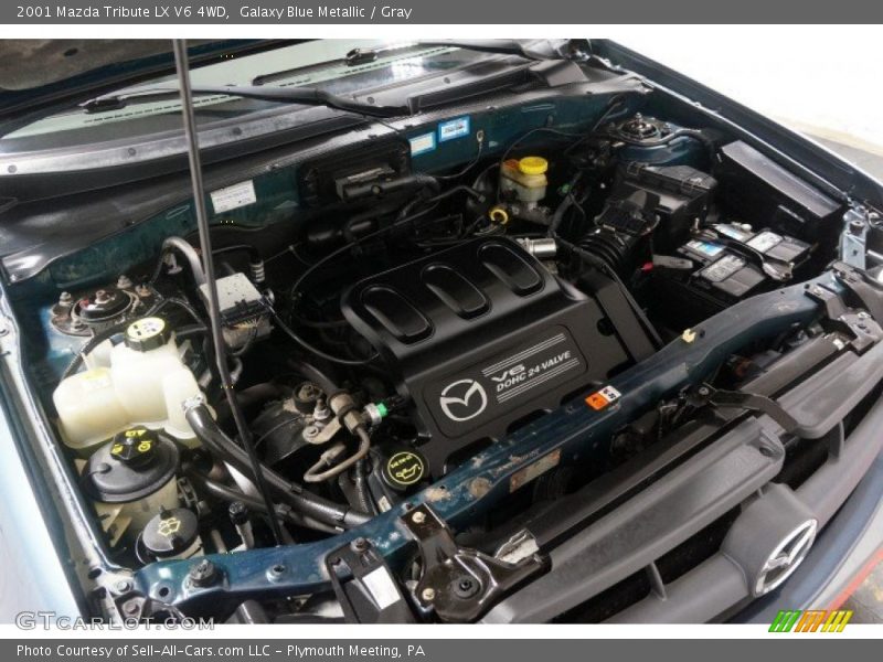 Galaxy Blue Metallic / Gray 2001 Mazda Tribute LX V6 4WD