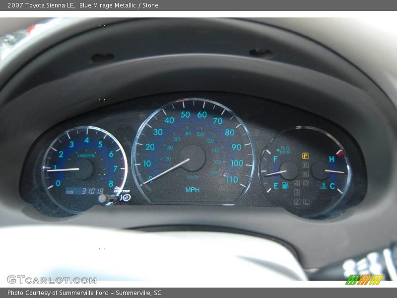 Blue Mirage Metallic / Stone 2007 Toyota Sienna LE