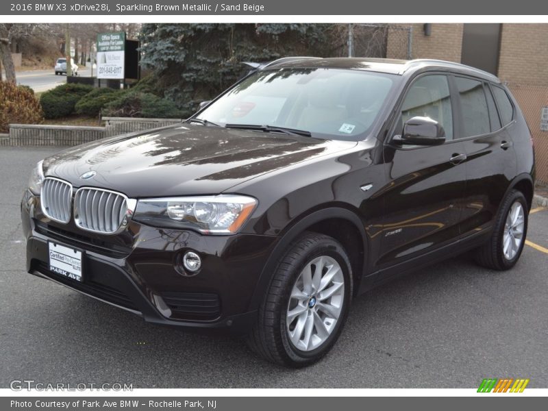 Sparkling Brown Metallic / Sand Beige 2016 BMW X3 xDrive28i
