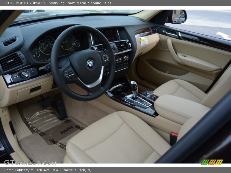 Sparkling Brown Metallic / Sand Beige 2016 BMW X3 xDrive28i