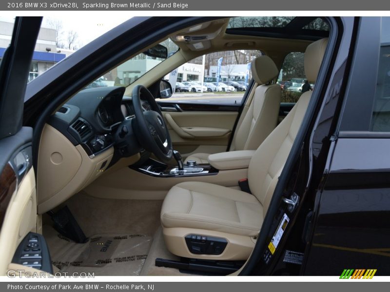 Sparkling Brown Metallic / Sand Beige 2016 BMW X3 xDrive28i